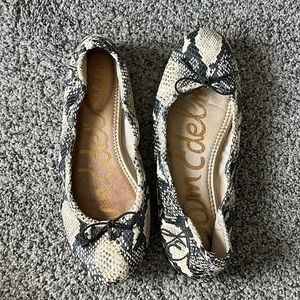 Sam Edelman Snakeskin Flats